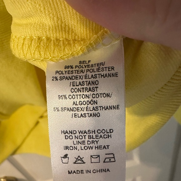 Anthropologie Yellow Quilted Pullover - Picture 5 of 5